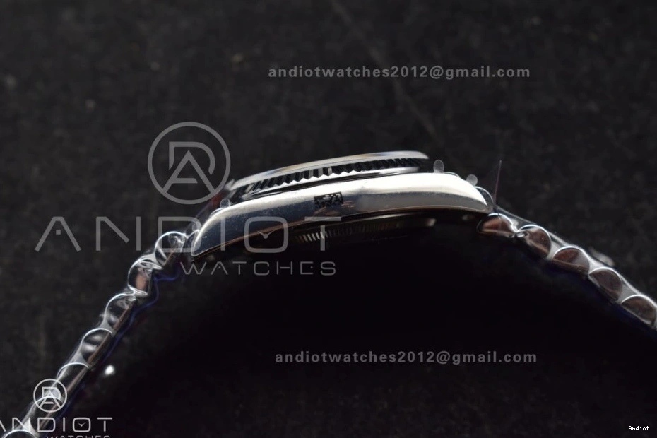 904L Grey (Gain vr3255 DayDate on Bracelet V5 Best Weight) Dial SS 36 Edition QF President Steel 0417